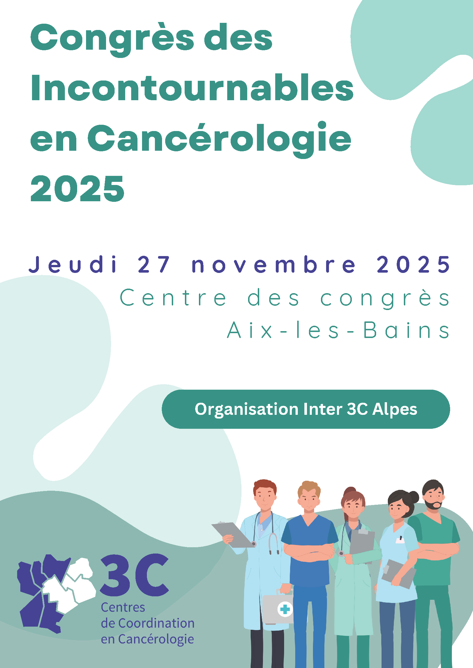 Affiche Congrès des Incontournables en Cancérologie 2025